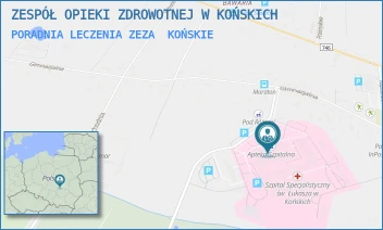 PORADNIA LECZENIA ZEZA - ZESPÓŁ OPIEKI ZDROWOTNEJ W KOŃSKICH - GIMNAZJALNA 41B,  KOŃSKIE
