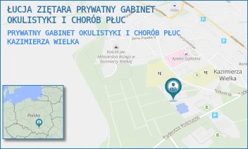 PRYWATNY GABINET OKULISTYKI I CHORÓB PŁUC - ŁUCJA ZIĘTARA PRYWATNY GABINET OKULISTYKI I CHORÓB PŁUC - SZKOLNA 22A,  KAZIMIERZA WIELKA