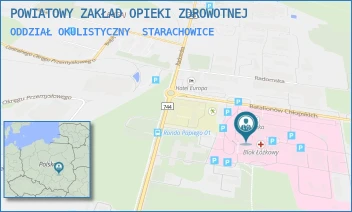 ODDZIAŁ OKULISTYCZNY - POWIATOWY ZAKŁAD OPIEKI ZDROWOTNEJ - BATALIONÓW CHŁOPSKICH 6,  STARACHOWICE