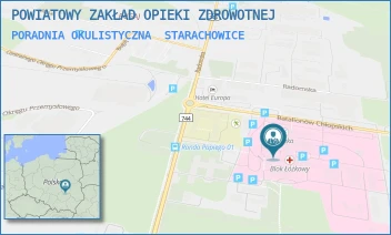 PORADNIA OKULISTYCZNA - POWIATOWY ZAKŁAD OPIEKI ZDROWOTNEJ - BATALIONÓW CHŁOPSKICH 6,  STARACHOWICE