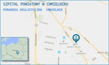 PORADNIA OKULISTYCZNA - SZPITAL POWIATOWY W CHMIELNIKU - KIELECKA 18,  CHMIELNIK