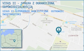 VISUS II-O/PORADNIA OKULISTYCZNA - VISUS II - SPÓŁKA Z OGRANICZONĄ ODPOWIEDZIALNOŚCIĄ - ŚLISKA 16,  OSTROWIEC ŚWIĘTOKRZYSKI
