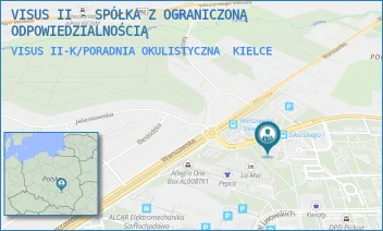 VISUS II-K/PORADNIA OKULISTYCZNA - VISUS II - SPÓŁKA Z OGRANICZONĄ ODPOWIEDZIALNOŚCIĄ - SIKORSKIEGO 14,  KIELCE