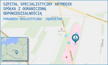 PORADNIA OKULISTYCZNA - SZPITAL SPECJALISTYCZNY ARTMEDIK SPÓŁKA Z OGRANICZONĄ ODPOWIEDZIALNOŚCIĄ - MAŁOGOSKA 25,  JĘDRZEJÓW