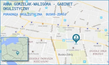 PORADNIA OKULISTYCZNA - ANNA GORZELAK-WALIGÓRA - GABINET OKULISTYCZNY - STEFANA BATOREGO 4,  BUSKO-ZDRÓJ