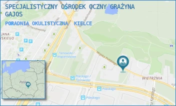 PORADNIA OKULISTYCZNA - SPECJALISTYCZNY OŚRODEK OCZNY GRAŻYNA GAJOS - WOJSKA POLSKIEGO 101,  KIELCE