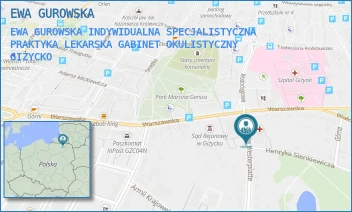 EWA GUROWSKA INDYWIDUALNA SPECJALISTYCZNA PRAKTYKA LEKARSKA GABINET OKULISTYCZNY - EWA GUROWSKA - BOH. WESTERPLATTE 4,  GIŻYCKO