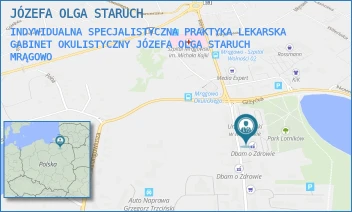 INDYWIDUALNA SPECJALISTYCZNA PRAKTYKA LEKARSKA GABINET OKULISTYCZNY JÓZEFA OLGA STARUCH - JÓZEFA OLGA STARUCH - KRÓLEWIECKA 58/27A,  MRĄGOWO
