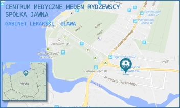GABINET LEKARSKI - CENTRUM MEDYCZNE MEDEN RYDZEWSCY SPÓŁKA JAWNA - IRENY SENDLEROWEJ 8,  IŁAWA