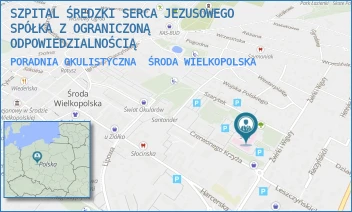 PORADNIA OKULISTYCZNA - SZPITAL ŚREDZKI SERCA JEZUSOWEGO SPÓŁKA Z OGRANICZONĄ ODPOWIEDZIALNOŚCIĄ - ŻWIRKI I WIGURY 10,  ŚRODA WIELKOPOLSKA