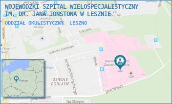 ODDZIAŁ OKULISTYCZNY - WOJEWÓDZKI SZPITAL WIELOSPECJALISTYCZNY IM. DR. JANA JONSTONA W LESZNIE - KIEPURY 45,  LESZNO