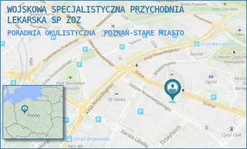 PORADNIA OKULISTYCZNA - WOJSKOWA SPECJALISTYCZNA PRZYCHODNIA LEKARSKA SP ZOZ - SOLNA 21,  POZNAŃ-STARE MIASTO