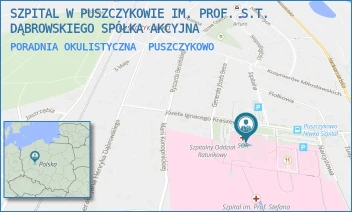 PORADNIA OKULISTYCZNA - SZPITAL W PUSZCZYKOWIE IM. PROF. S.T. DĄBROWSKIEGO SPÓŁKA AKCYJNA - KRASZEWSKIEGO 11,  PUSZCZYKOWO