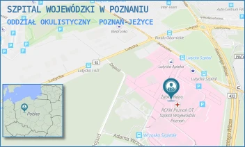ODDZIAŁ OKULISTYCZNY - SZPITAL WOJEWÓDZKI W POZNANIU - JURASZÓW 7-19,  POZNAŃ-JEŻYCE
