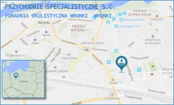 PORADNIA OKULISTYCZNA WRONKI - PRZYCHODNIE SPECJALISTYCZNE WRONKI SPÓŁKA Z OGRANICZONĄ ODPOWIEDZIALNOŚCIĄ - PARTYZANTÓW 14,  WRONKI