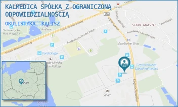 OKULISTYKA - KALMEDICA SPÓŁKA Z OGRANICZONĄ ODPOWIEDZIALNOŚCIĄ - CZĘSTOCHOWSKA 71-75,  KALISZ