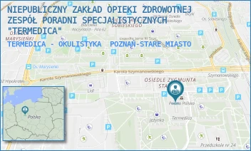 TERMEDICA - OKULISTYKA - NIEPUBLICZNY ZAKŁAD OPIEKI ZDROWOTNEJ ZESPÓŁ PORADNI SPECJALISTYCZNYCH "TERMEDICA" - OS. BOLESŁAWA CHROBREGO 101,  POZNAŃ-STARE MIASTO
