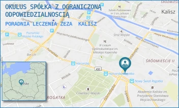 PORADNIA LECZENIA ZEZA - OKULUS SPÓŁKA Z OGRANICZONĄ ODPOWIEDZIALNOSCIĄ - ŚRODMIEJSKA 34,  KALISZ