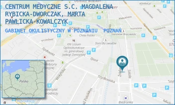 GABINET OKULISTYCZNY W POZNANIU - CENTRUM MEDYCZNE S.C. MAGDALENA RYBICKA-DWORCZAK, MARTA PAWLICKA-KOWALCZYK - SOKOŁA 38,  POZNAŃ