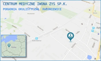 PORADNIA OKULISTYCZNA - CENTRUM MEDYCZNE IWONA ZYS SP.K. - OGRODOWA 11A/-,  RAKONIEWICE