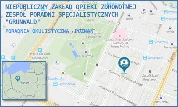 PORADNIA OKULISTYCZNA - NIEPUBLICZNY ZAKŁAD OPIEKI ZDROWOTNEJ ZESPÓŁ PORADNI SPECJALISTYCZNYCH "GRUNWALD" - KASPRZAKA 16,  POZNAŃ