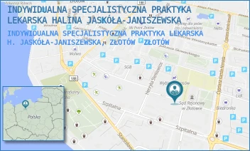 INDYWIDUALNA SPECJALISTYCZNA PRAKTYKA LEKARSKA H. JASKÓŁA-JANISZEWSKA, ZŁOTÓW - INDYWIDUALNA SPECJALISTYCZNA PRAKTYKA LEKARSKA HALINA JASKÓŁA-JANISZEWSKA - KONOPNICKIEJ 9,  ZŁOTÓW
