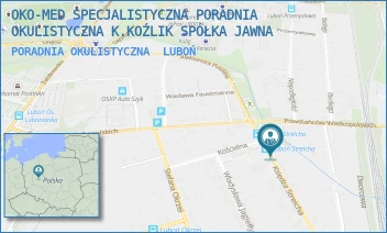 PORADNIA OKULISTYCZNA - OKO-MED SPECJALISTYCZNA PORADNIA OKULISTYCZNA K.KOŹLIK SPÓŁKA JAWNA - KS. STREICHA 29D,  LUBOŃ