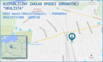 NZOZ "OKULISTA" - PORADNIA OKULISTYCZNA - NIEPUBLICZNY ZAKŁAD OPIEKI ZDROWOTNEJ  "OKULISTA" - SIENKIEWICZA 7/1,  JAROCIN