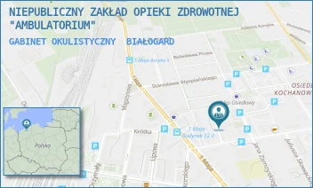 GABINET OKULISTYCZNY - NIEPUBLICZNY ZAKŁAD OPIEKI ZDROWOTNEJ "AMBULATORIUM" - MICKIEWICZA 6 B,  BIAŁOGARD