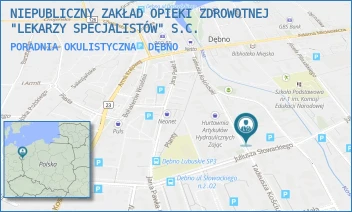 PORADNIA OKULISTYCZNA - NIEPUBLICZNY ZAKŁAD OPIEKI ZDROWOTNEJ "LEKARZY SPECJALISTÓW" S.C. - KOŚCIUSZKI 17/115,  DĘBNO