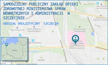 ODDZIAŁ OKULISTYCZNY - SAMODZIELNY PUBLICZNY ZAKŁAD OPIEKI ZDROWOTNEJ MINISTERSTWA SPRAW WEWNĘTRZNYCH I ADMINISTRACJI  W SZCZECINIE - JAGIELLOŃSKA 44,  SZCZECIN