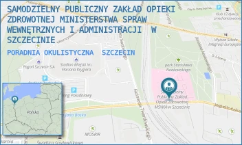 PORADNIA OKULISTYCZNA - SAMODZIELNY PUBLICZNY ZAKŁAD OPIEKI ZDROWOTNEJ MINISTERSTWA SPRAW WEWNĘTRZNYCH I ADMINISTRACJI  W SZCZECINIE - JAGIELLOŃSKA 44,  SZCZECIN