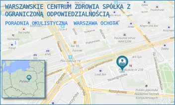 PORADNIA OKULISTYCZNA - WARSZAWSKIE CENTRUM ZDROWIA SPÓŁKA Z OGRANICZONĄ ODPOWIEDZIALNOŚCIĄ - NOWOGRODZKA 76,  WARSZAWA OCHOTA