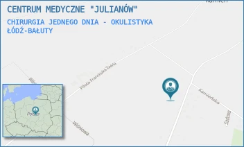 CHIRURGIA JEDNEGO DNIA - OKULISTYKA - CENTRUM MEDYCZNE "JULIANÓW" - UL. GEN. JÓZEFA SOWIŃSKIEGO 46,  ŁÓDŹ-BAŁUTY