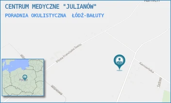 PORADNIA OKULISTYCZNA - CENTRUM MEDYCZNE "JULIANÓW" - UL. GEN. JÓZEFA SOWIŃSKIEGO 46,  ŁÓDŹ-BAŁUTY