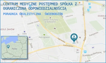 PORADNIA OKULISTYCZNA - CENTRUM MEDYCZNE POSTĘPMED SPÓŁKA Z OGRANICZONĄ ODPOWIEDZIALNOŚCIĄ - UL. STRZELECKA 1,  ŚWIEBODZIN